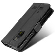 Etui z klapką do Ulefone Armor X10 / X10 Pro, Wallet Smart Magnet Case, czarne