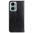 Etui do Motorola Moto G24 / G24 Power / G04, Wallet Litchi Leather, czarne