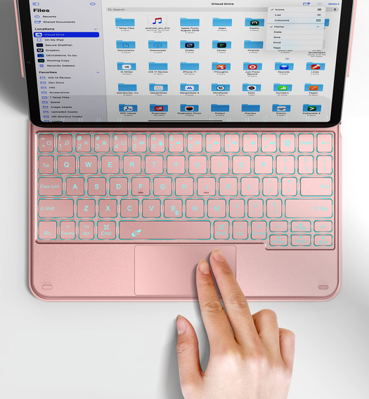 Etui z klawiaturą Dracool do iPad Air 11" 2024 (6 gen.) / Air 10.9" 2022/2020 (5/4 gen.) / Pro 11" 2022/2021/2020/2018 (4/3/2/1 gen.), różowe