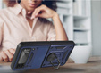 Etui pancerne do Samsung Galaxy Z Flip3 5G, CamShield Slide, niebieskie