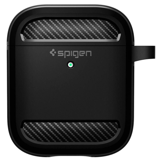 Etui na słuchawki Airpods 1/2, SPIGEN, Rugged Armor, Matte Black