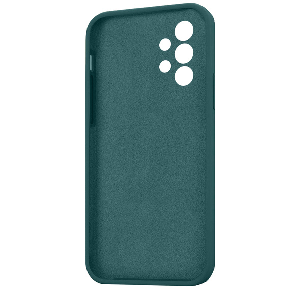Etui do Samsung Galaxy A13 4G, Silicone Lite, ciemnozielone