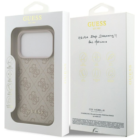 Etui GUESS 4G Metal Gold Logo do iPhone 17 Pro