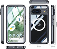 Etui do Google Pixel 9 / 9 Pro, Shockproof, ze szkłem, do MagSafe, czarne