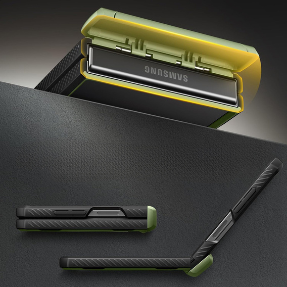 Etui Tongate MECH z MagSafe do Samsung Galaxy Z Flip7 FE / Z Flip6, zielone