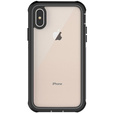 Etui do iPhone X / XS, Shockproof, z folią, czarne