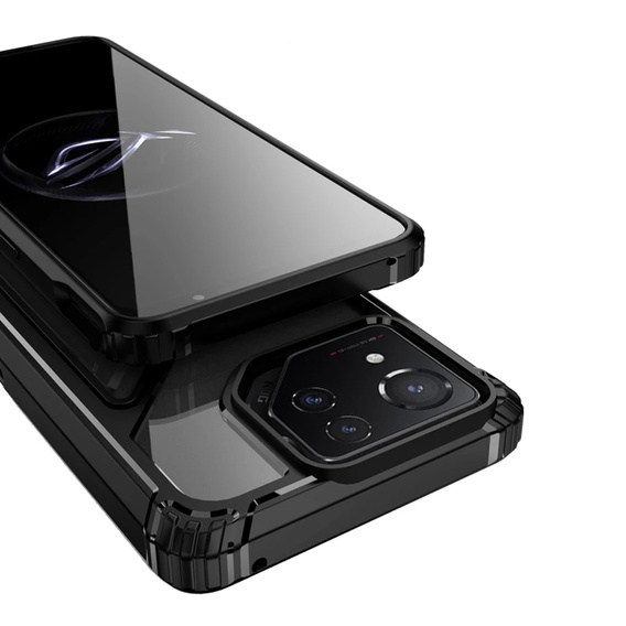 Etui do ASUS ROG Phone 8 Pro, Armor Kickstand, z podstawką, czarne