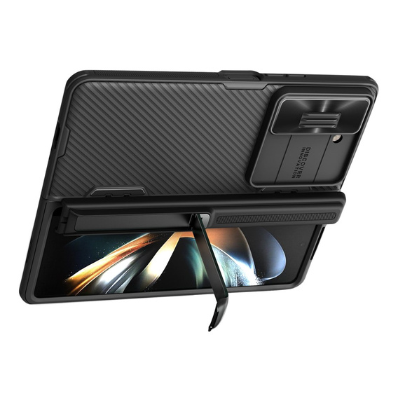 Etui NILLKIN do Samsung Galaxy Z Fold5 5G, CamShield Pro Case, Z podstawką, Czarne