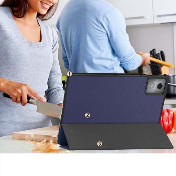 Etui do Lenovo Tab K11 Plus, Smartcase, granatowe