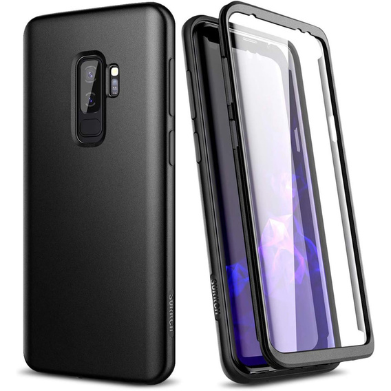 Etui do Samsung Galaxy S9+ Plus, Suritch Full Body, czarne