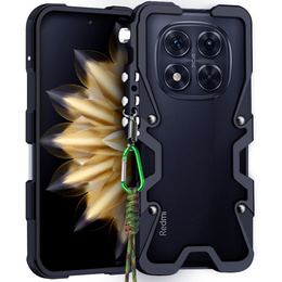 Aluminiowe etui ochronne bumper do Xiaomi Redmi Note 14 Pro+ 5G – czarne