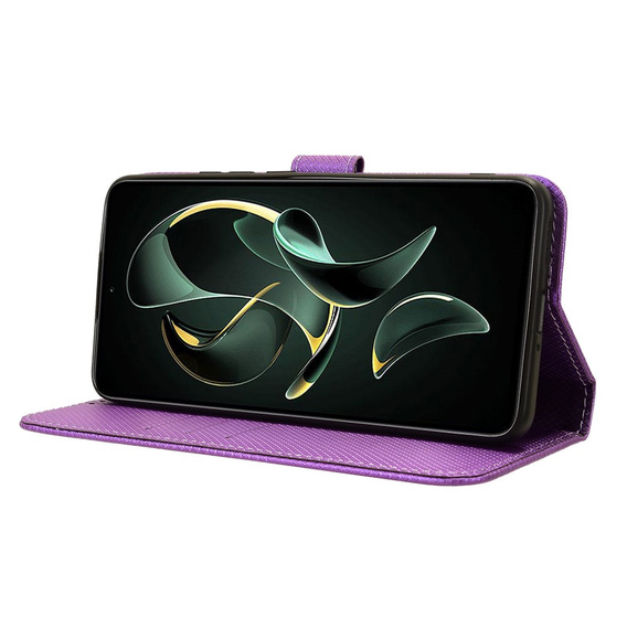 Etui z klapką do Xiaomi 13T / 13T Pro / Redmi K60 Ultra, Smart Magnet, fioletowe