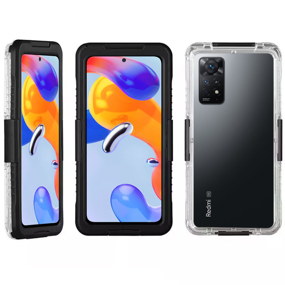 Etui Wodoodporne IP68 do Xiaomi Redmi Note 11 Pro, Black