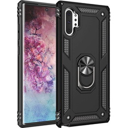 Etui pancerne do Samsung Galaxy Note 10+ Plus, Nox Case Ring, czarne