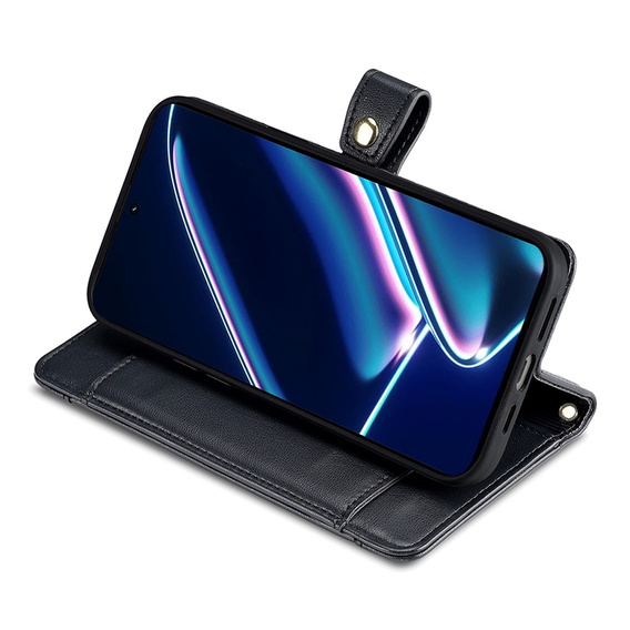 Etui z klapką do Realme 11 Pro 5G / Pro+ 5G, Wallet Zipper Pocket, czarne