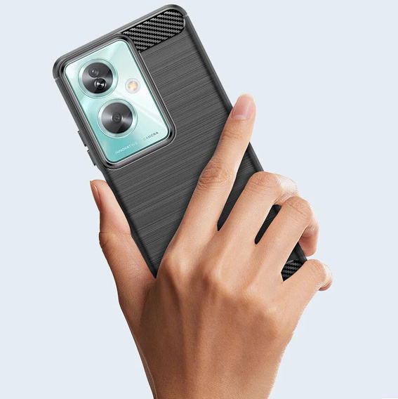 Etui do Oppo A79 5G, Karbon, czarne