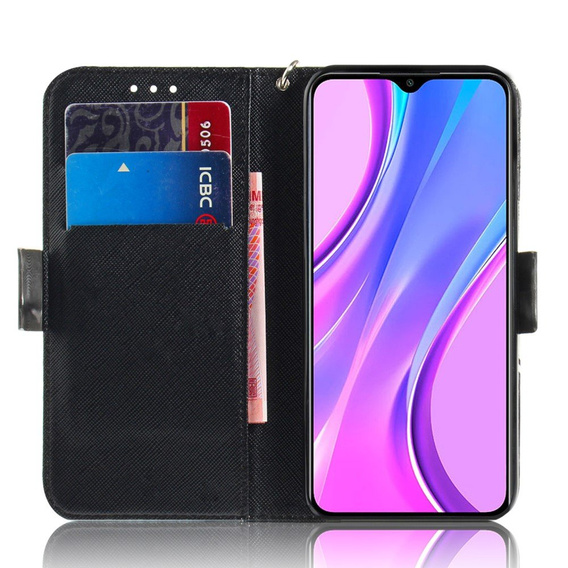 Etui z klapką do Xiaomi Redmi 9, Wallet, Mandala Flower