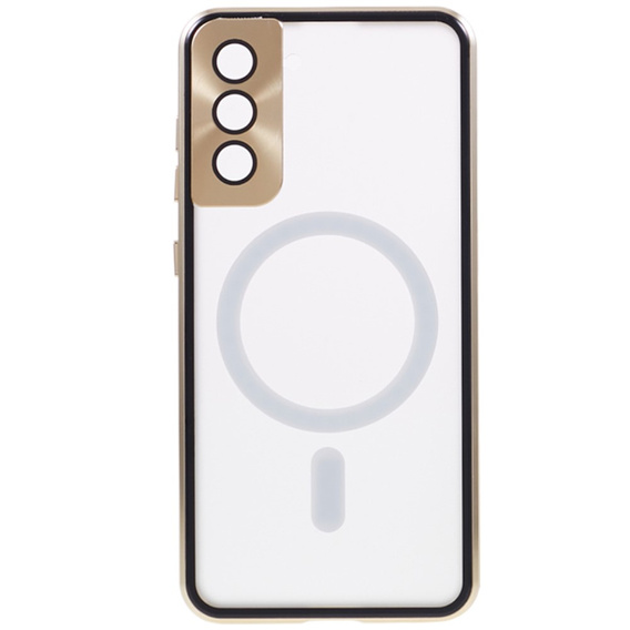 Etui Magnetic Dual Glass MagSafe do Samsung Galaxy S21, złote