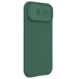 Etui do iPhone 15 Plus, pancerne Nillkin, CamShield Pro, Zielone