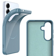 Etui do Samsung Galaxy S25 FE, Silicone Lite, do MagSafe ze smyczką, niebieskie