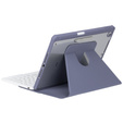 Etui z klawiaturą do iPad 11" 2025 A16 (11 gen.) / iPad 10.9" 2022 (10 gen.), Rotary 360° Leather, fioletowe