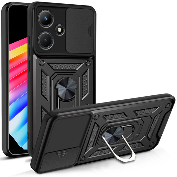 Etui pancerne do Infinix Hot 30i, CamShield Slide, czarne