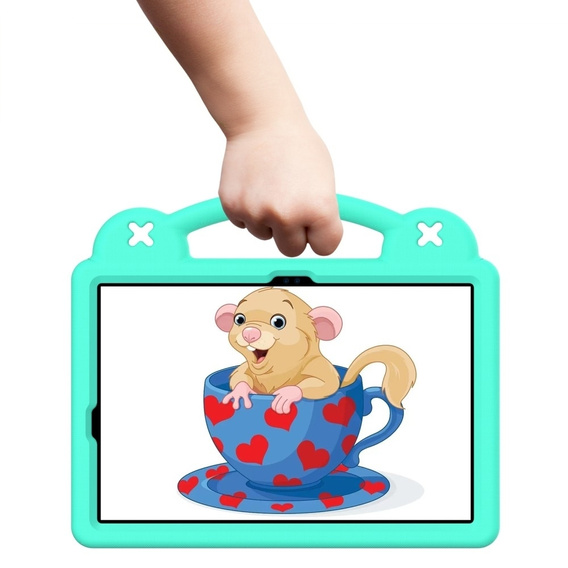 Etui do Samsung Galaxy Tab S7/S8/S9, Cute Patterns, z podstawką, Zielone