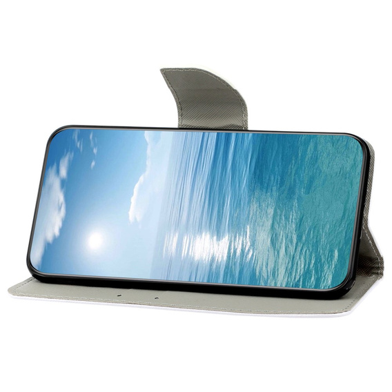 Etui z klapką do Xiaomi Redmi 13C / Poco C65, Wallet, Bowknot niebieskie