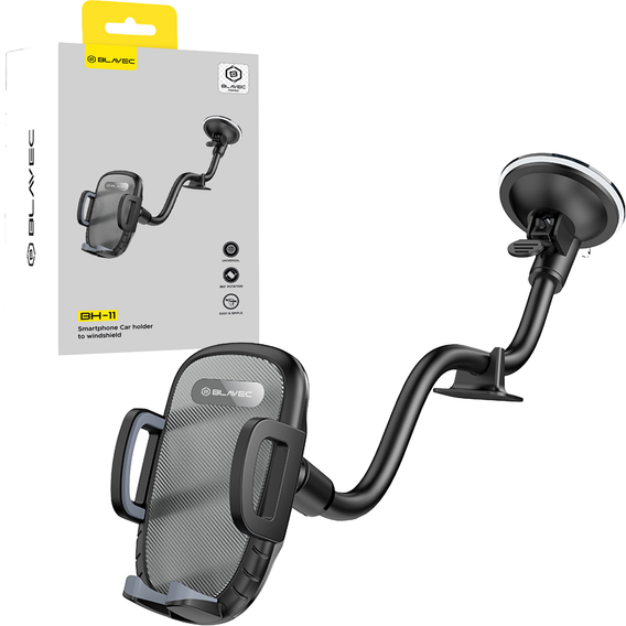 Uchwyt samochodowy do szyby z regulowanym ramieniem do smartfonów