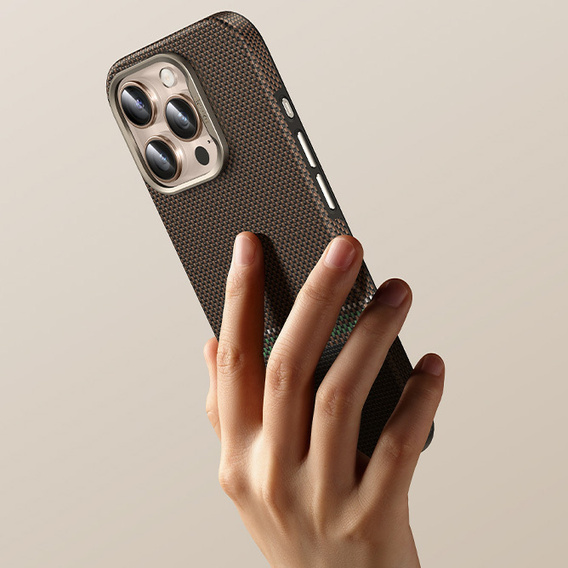 Etui BENKS Kevlar Magnetic Armor Pro Prestige 600D Y066 do MagSafe z aktywnym przyciskiem do iPhone 16 Pro Max