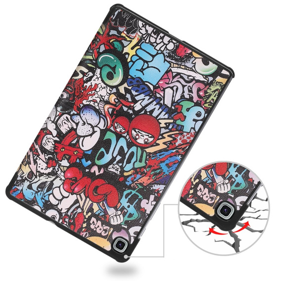 Etui do Samsung Galaxy Tab S6 Lite 10.4" 2020/2022/2024, Smartcase, graffiti