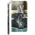 Etui z klapką do Samsung Galaxy A14 4G/5G, Wallet, Cat & Tiger