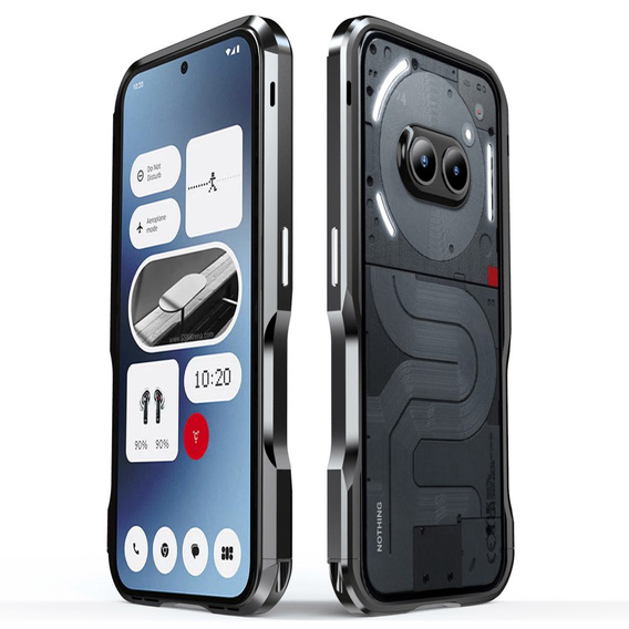 Etui LUPHIE do Nothing Phone 2a / 2a Plus, Armor Bumper, czarne