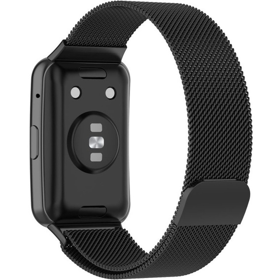 Pasek Bransoleta Milanese do Huawei Watch Fit, Czarny