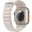 Zestaw Pasek Nylonowy + Etui 2w1 do Apple Watch 4/5/6/SE 44mm, Biały