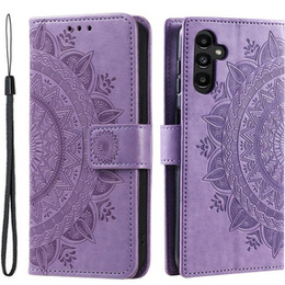 Etui z klapką do Samsung Galaxy S23 FE, Mandala, fioletowe