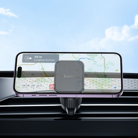 HOCO H32 magnetyczny uchwyt do kratki wentylacyjnej – czarny, do smartfonów 4,7–7"