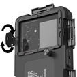 Etui wodoszczelne IPX8 na telefon 4,7 - 6,7" SHELLBOX, nurkowanie do 15m, czarne