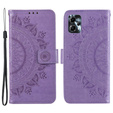 Etui z klapką do Motorola Moto G13 / G23, Mandala, fioletowe