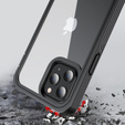 Etui do iPhone 12/12 Pro, Shockproof, z folią, czarne