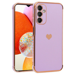 Etui do Samsung Galaxy A14 4G/5G, Electro heart, fioletowe