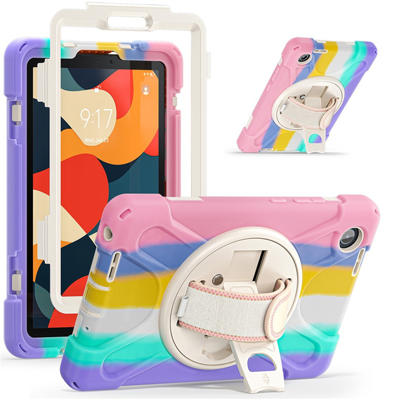 Pancerne etui z podstawką i paskiem na ramię do Lenovo Tab One