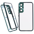 Etui do Samsung Galaxy S21, Magnetic Dual Glass, zielone