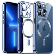 Etui do iPhone 13 Pro, Electro MagSafe, niebieskie + Szkło na ekran