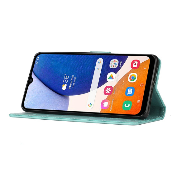 Etui z klapką do Samsung Galaxy A14 4G/5G, Butterfly, zielone