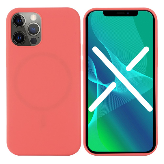 Etui do iPhone 13 Pro, Silicone MagSafe, różowe