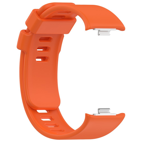 Pasek Silikonowy do Xiaomi Redmi Watch 4 / Xiaomi Smart Band 8 Pro / Xiaomi Smart Band 9 Pro, Pomarańczowy