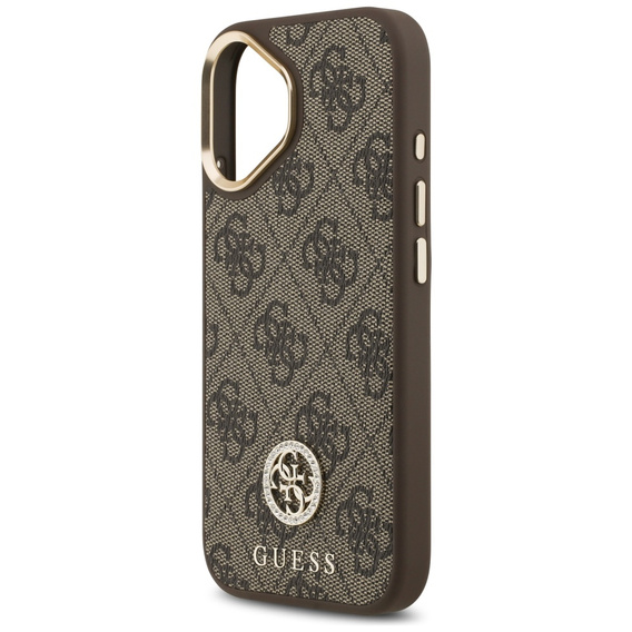 Etui GUESS 4G Strass Logo do MagSafe z paskiem do iPhone 17