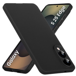Etui Matt TPU do Samsung Galaxy S25 Edge, pokrowiec ochronny – czarny