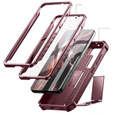 Etui pancerne do Samsung Galaxy S23, Dexnor Full Body (Two Frames), czerwone